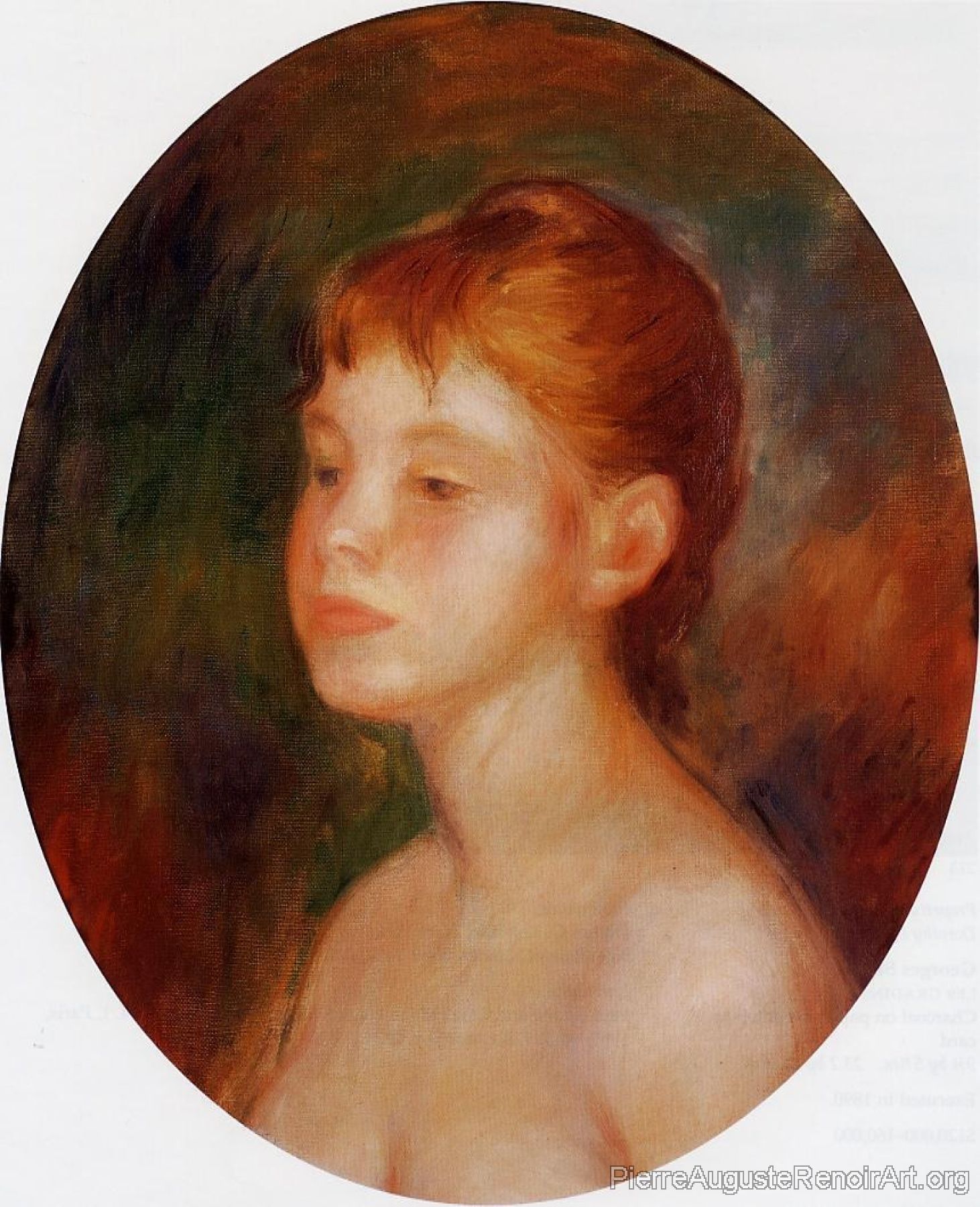 Study of a Young Girl, Mademoiselle Murer